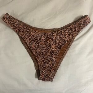 Billabong leopard print swim bottoms